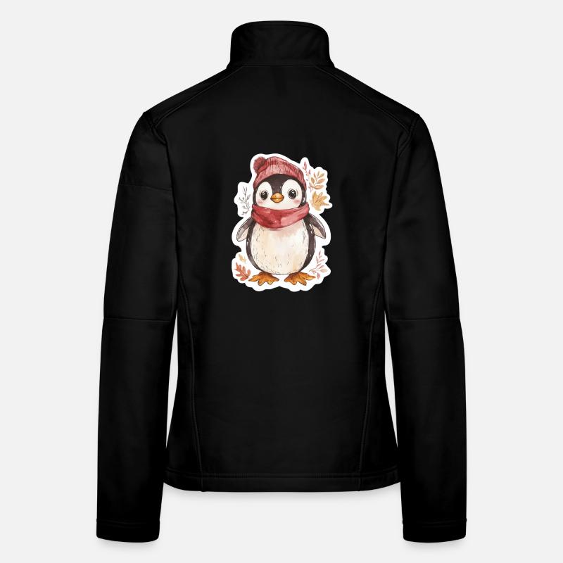 Pinguin - Frauen Softshelljacke - Schwarz