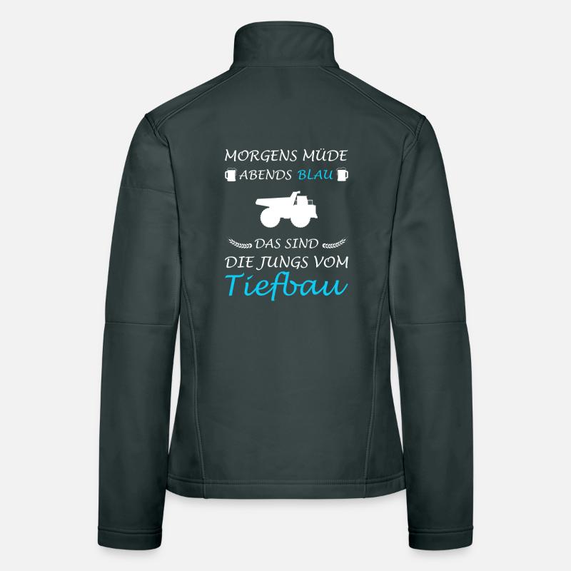 Civil Engineering Civil Engineering Road Construction Excavator Driver Excavation Women's Softshell Jacket
