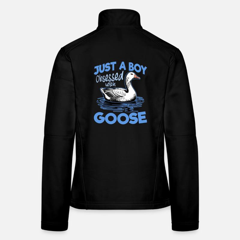 Funny Bird Goose Women's Softshell Jacket