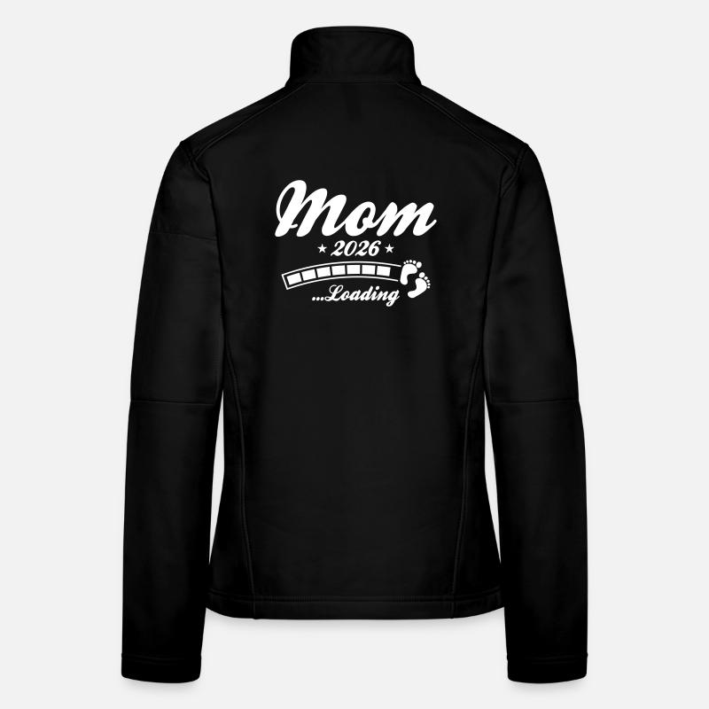 Mom 2026 Loading Mama Women's Softshell Jacket
