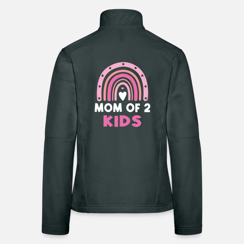 Mama von 2 Kindern Beste Mama Muttertag Frauen Softshelljacke