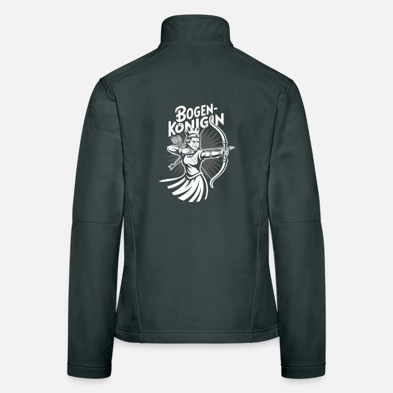 Conception de tir à l’arc pour les archers et les parcours Veste en tissu softshell Femme