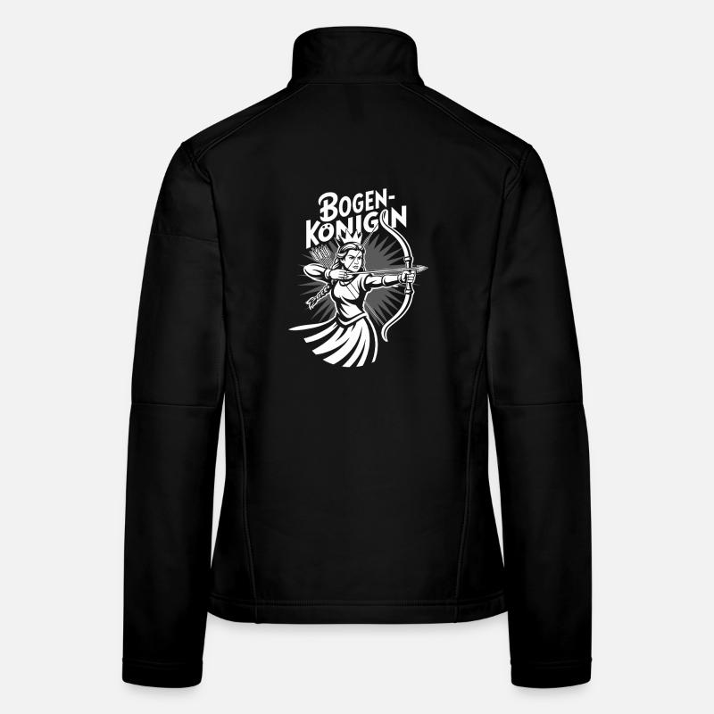 Conception de tir à l’arc pour les archers et les parcours Veste en tissu softshell Femme