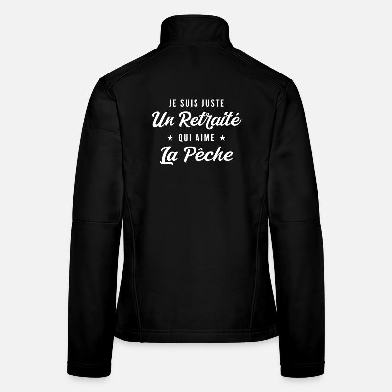 Retraité passion pêcheur Veste en tissu softshell Femme