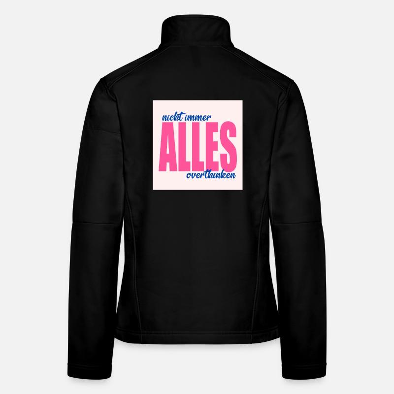 Dictons réfléchis Pensées Veste en tissu softshell Femme