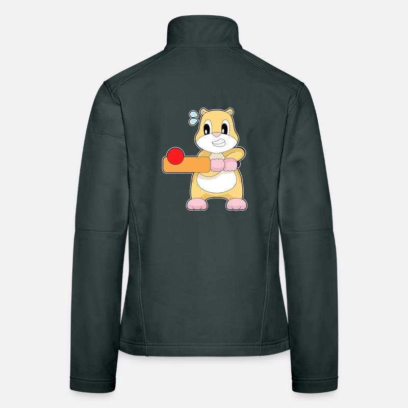 Hamster Cricket Cricketschläger Frauen Softshelljacke