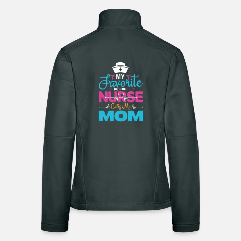 Mama Stolze Krankenschwester Mutter Geschenke Frauen Softshelljacke