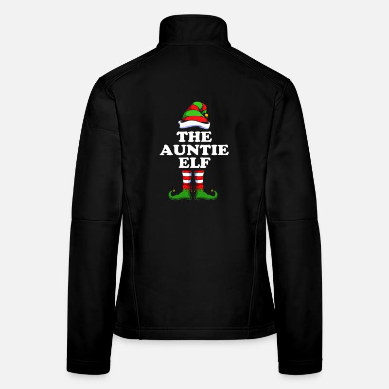 Aunt Elf Elf Christmas Gift Women's Softshell Jacket