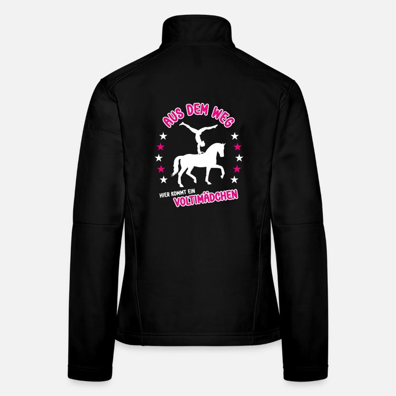 Aus Dem Weg Hier Kommt Ein Voltimädchen Voltigier - Frauen Softshelljacke - Schwarz