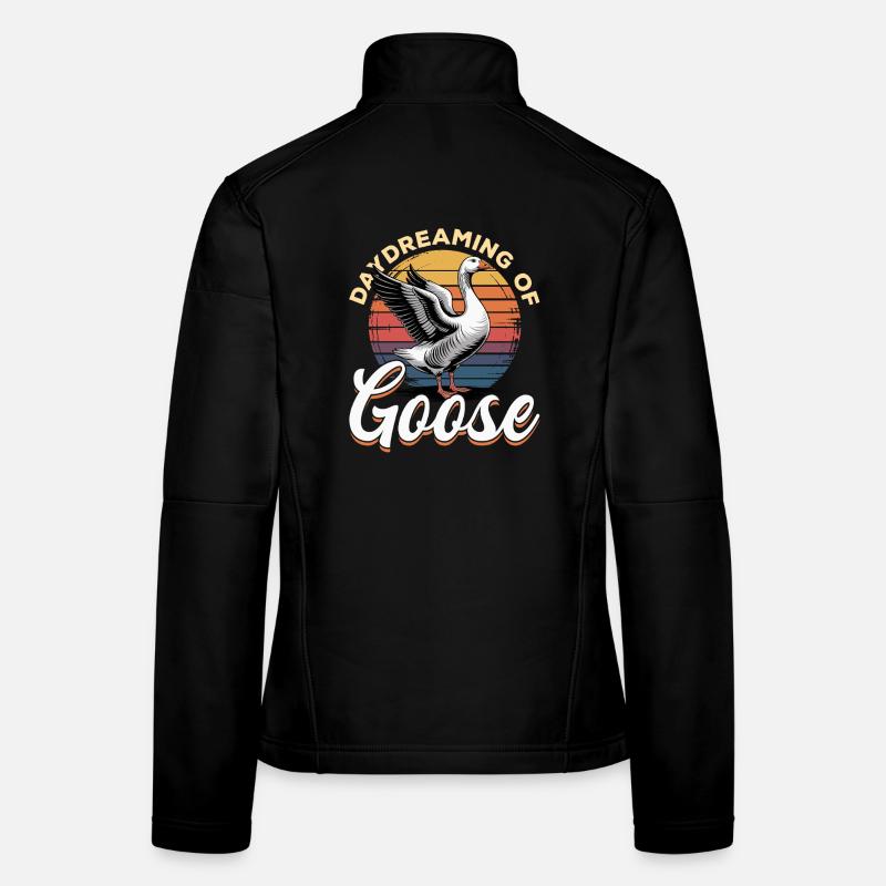 Drôle d’oiseau oie Veste en tissu softshell Femme