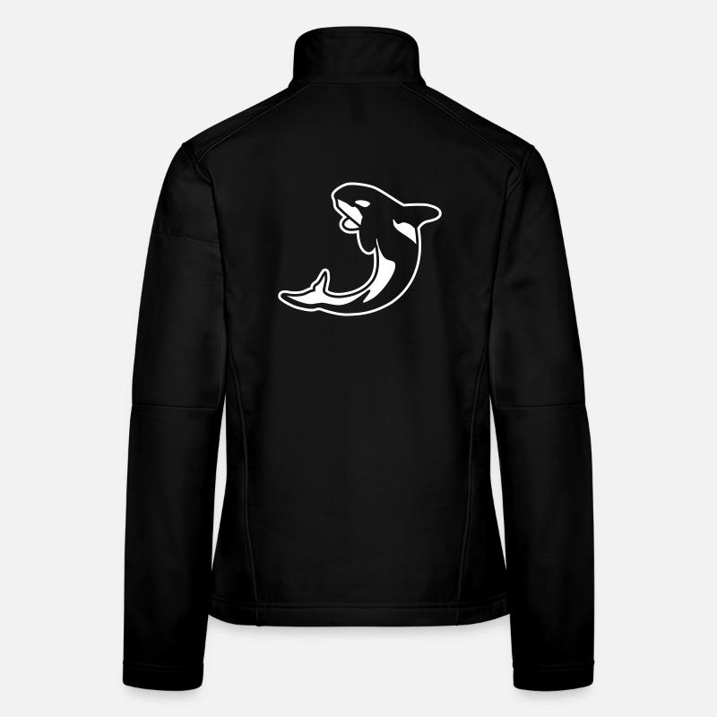 Orca - Ocean Animal Rescues Whale Design Veste en tissu softshell Femme