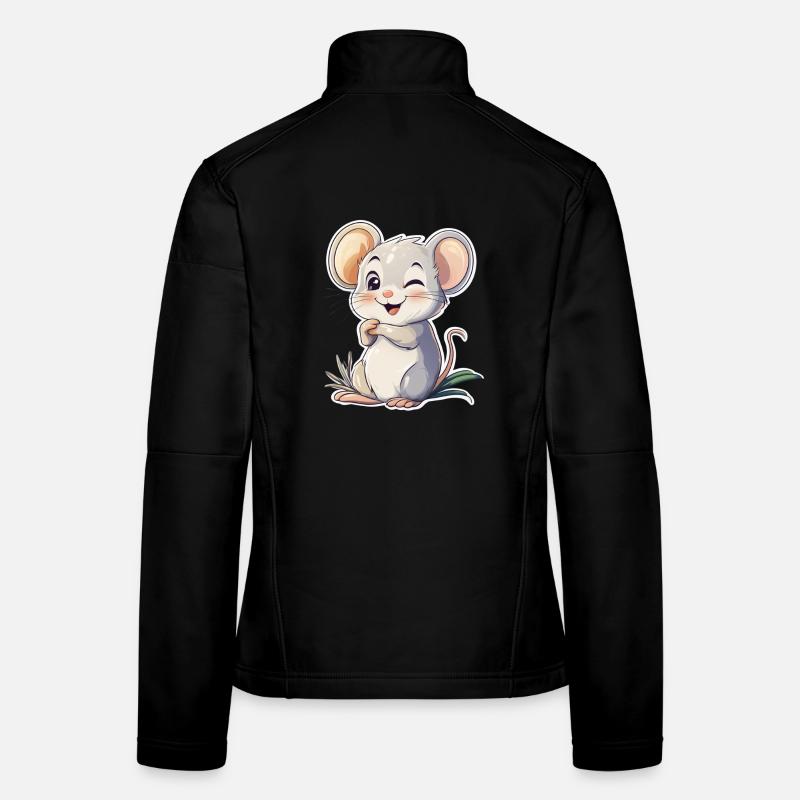 souris Veste en tissu softshell Femme