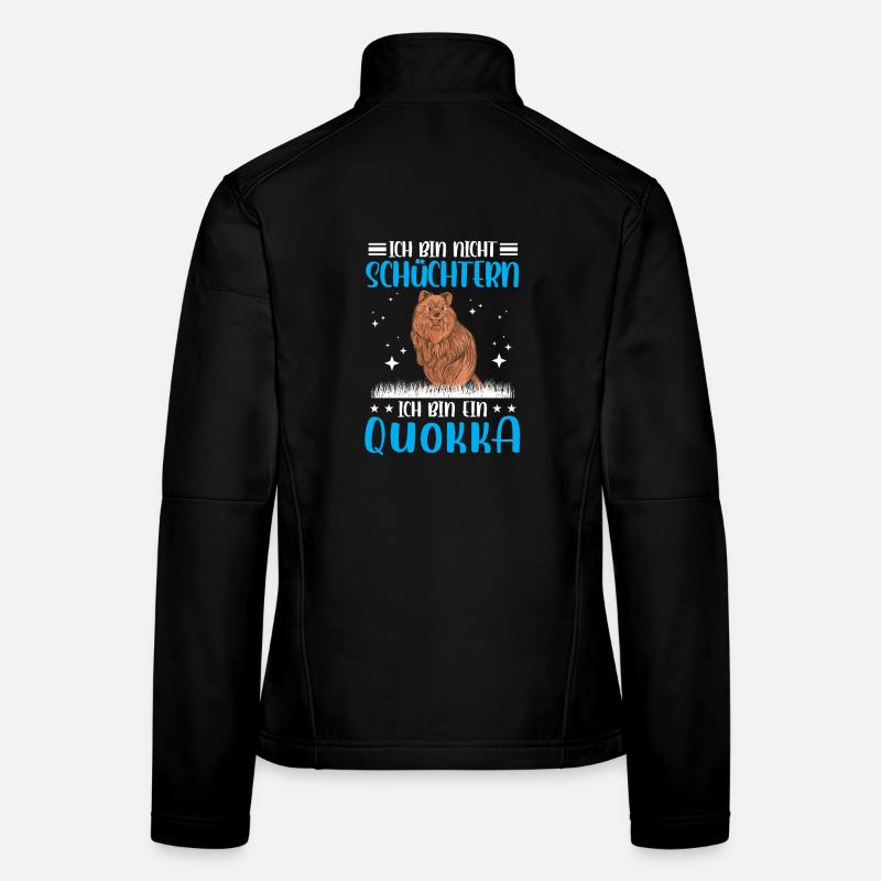 Kangourou à queue courte timide Quokka Veste en tissu softshell Femme