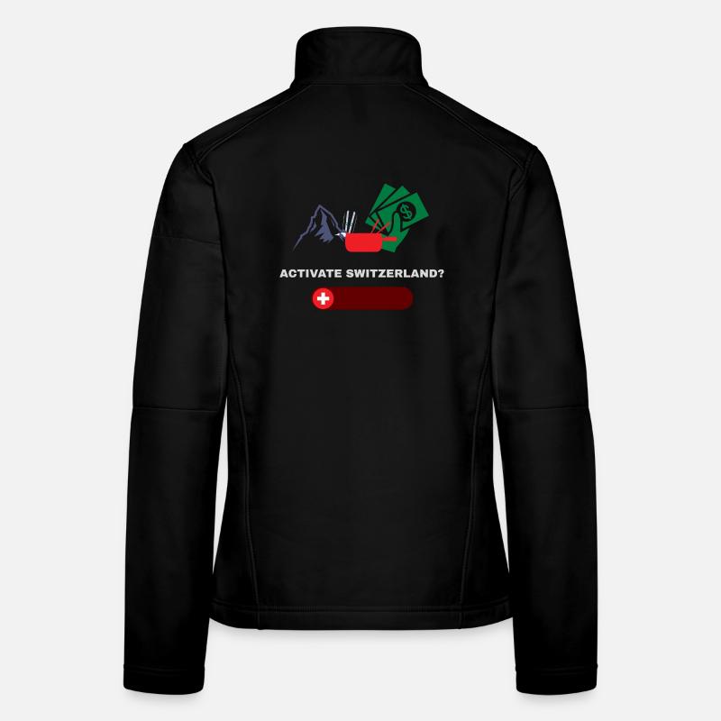 Activate Switzerland – Alpes, fromage et argent de la mode Veste en tissu softshell Femme