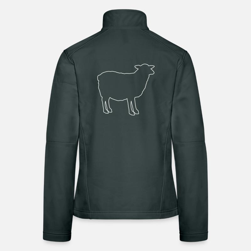 Sheep Silhouette Women's Softshell Jacket