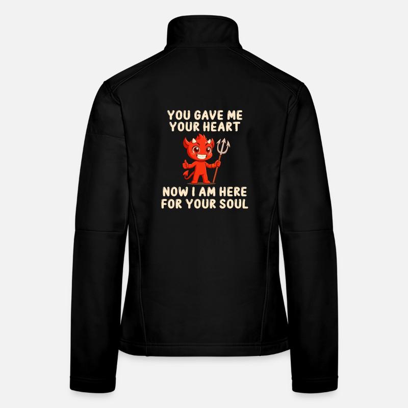 Message d’amour diabolique Veste en tissu softshell Femme
