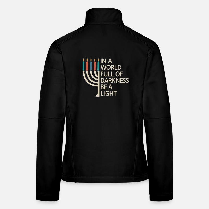 Sei ein Licht, fröhliches Chanukka Frauen Softshelljacke