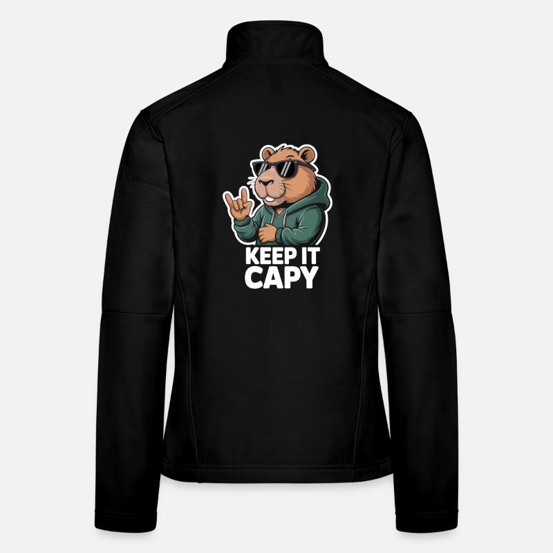 Capy Bear Rockout Keep It Capy Frauen Softshelljacke