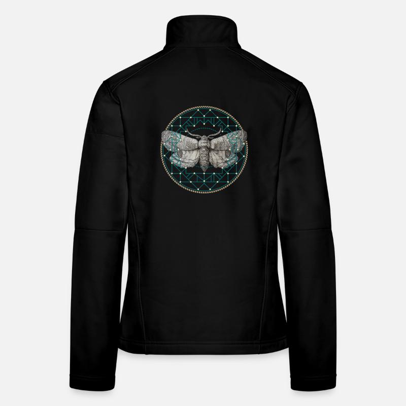 Moth Sacred Geometry Women's Softshell Jacket