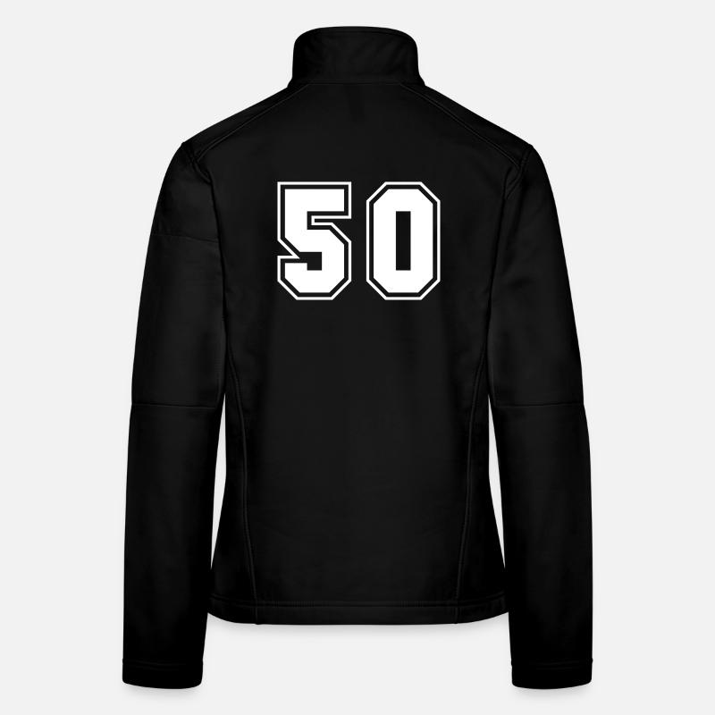 50 blocs style noir et blanc Veste en tissu softshell Femme
