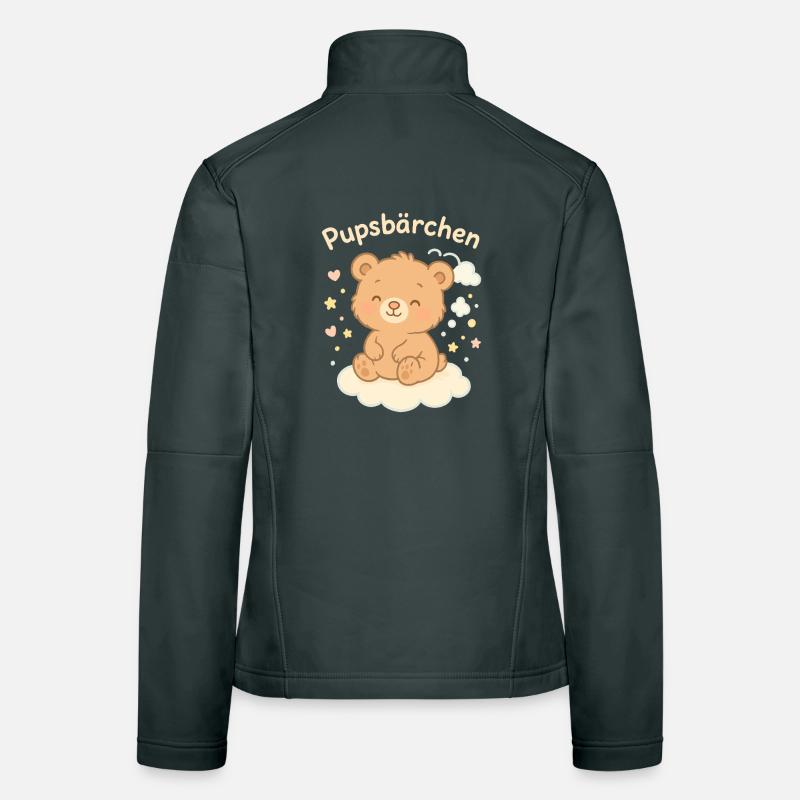 Pupsbärchen auf Wolke Frauen Softshelljacke