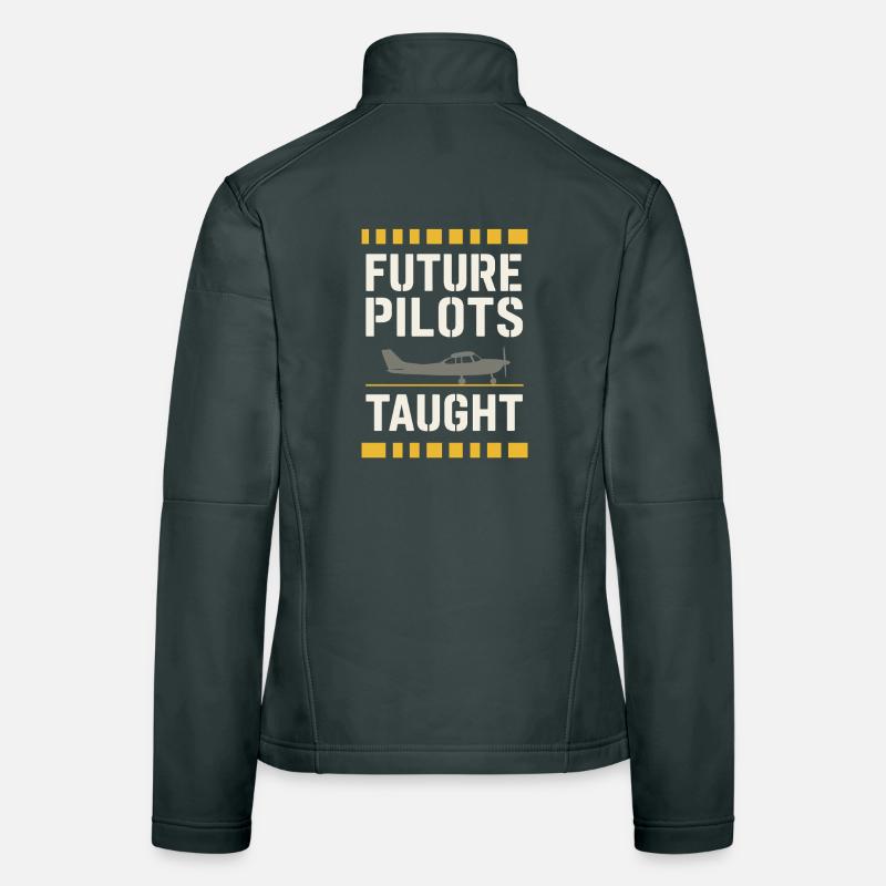 Flight Instructor Cfi Pilot Aviation Instructor Women's Softshell Jacket