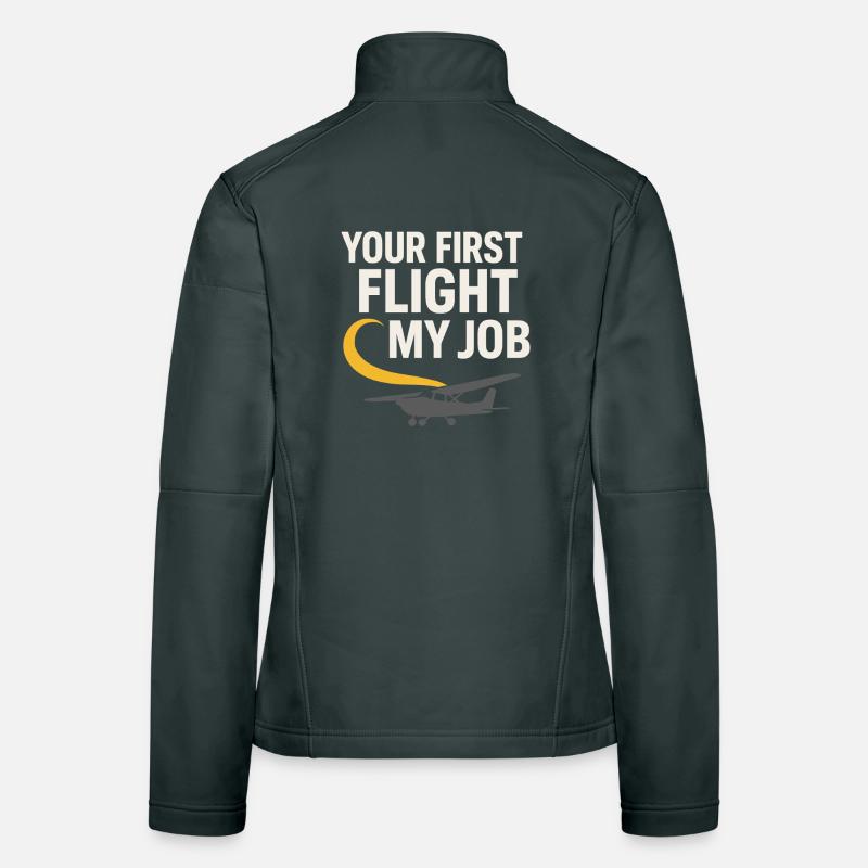 Flight Instructor Cfi Pilot Aviation Instructor Women's Softshell Jacket