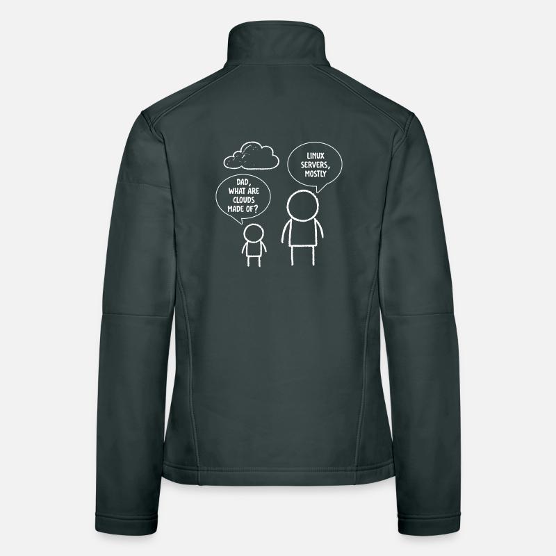Papa, was sind Clouds, die aus Linux-Servern bestehen? Frauen Softshelljacke