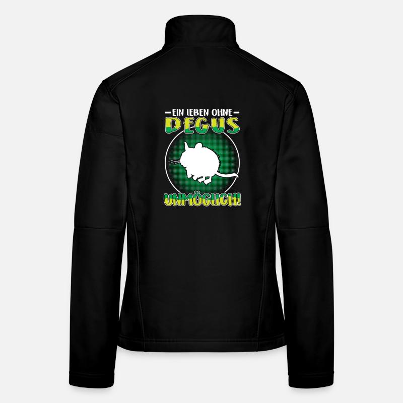 Life without a degu Common degu Women's Softshell Jacket