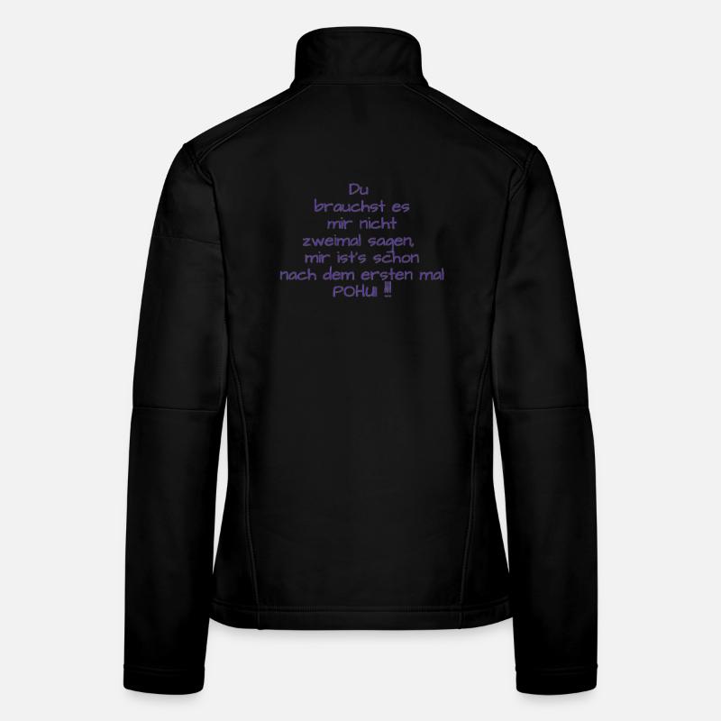 POHUI - Frauen Softshelljacke - Schwarz