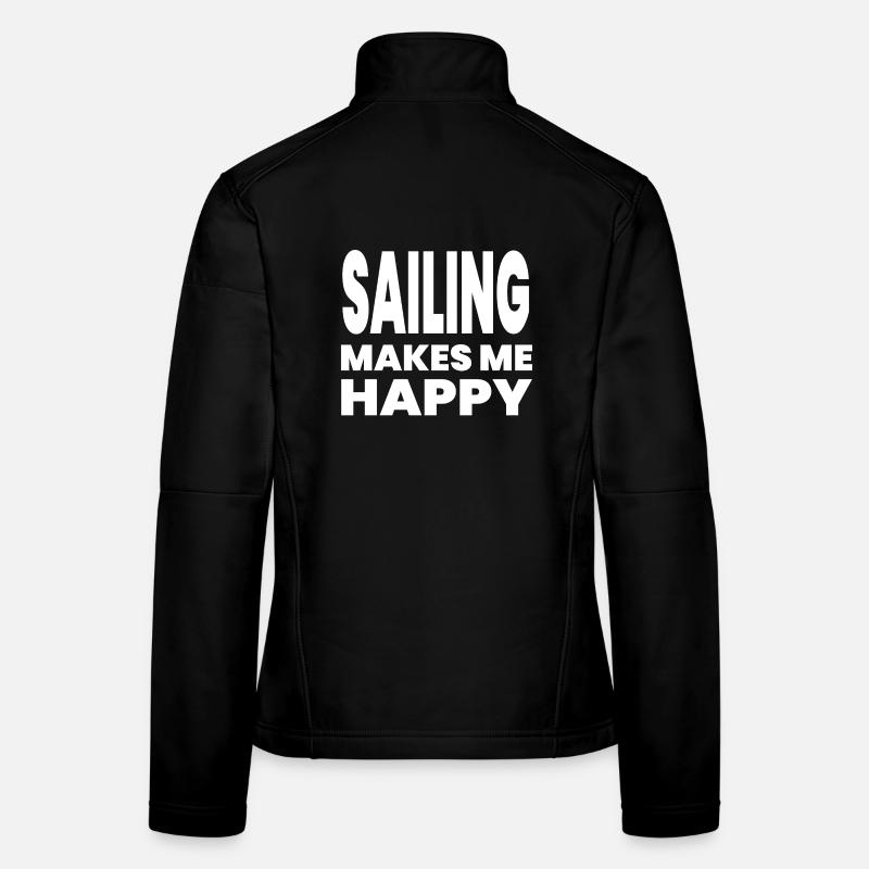 Segeln - Frauen Softshelljacke - Schwarz