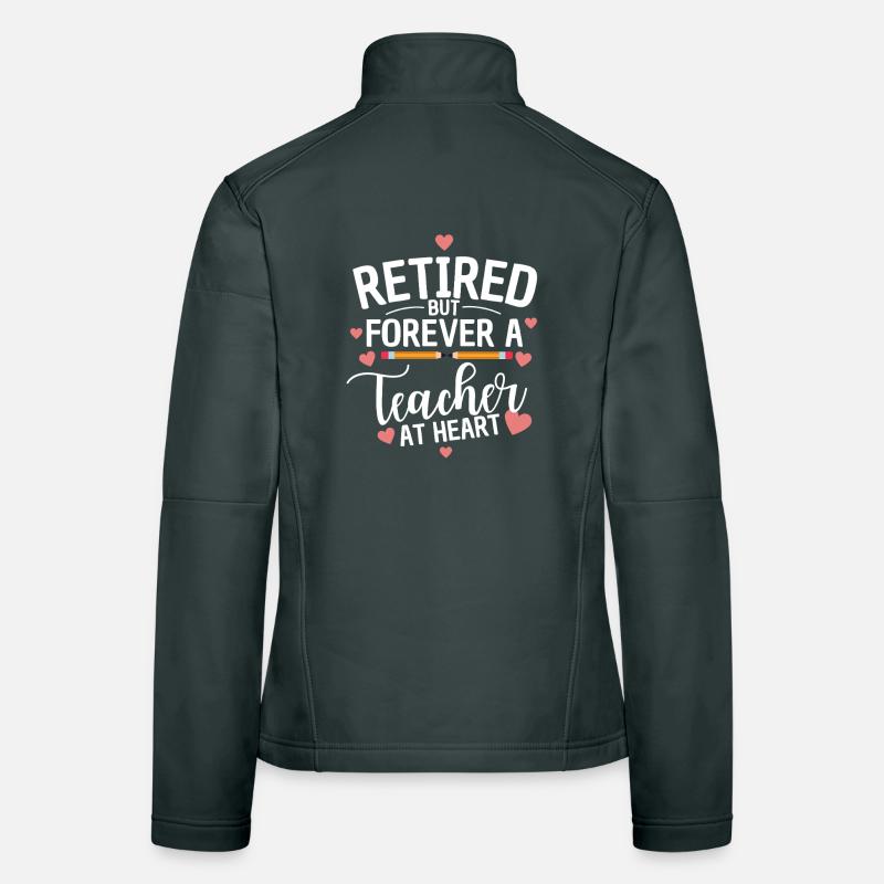 Enseignant à la retraite Enseignement à la retraite Veste en tissu softshell Femme