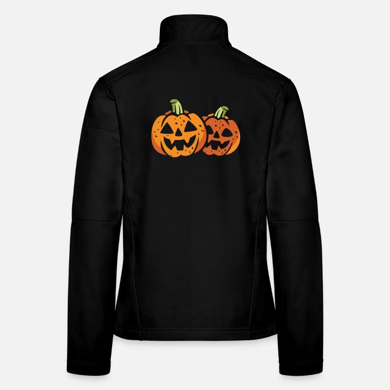 Two funny Halloween pumpkins Women's Softshell Jacket