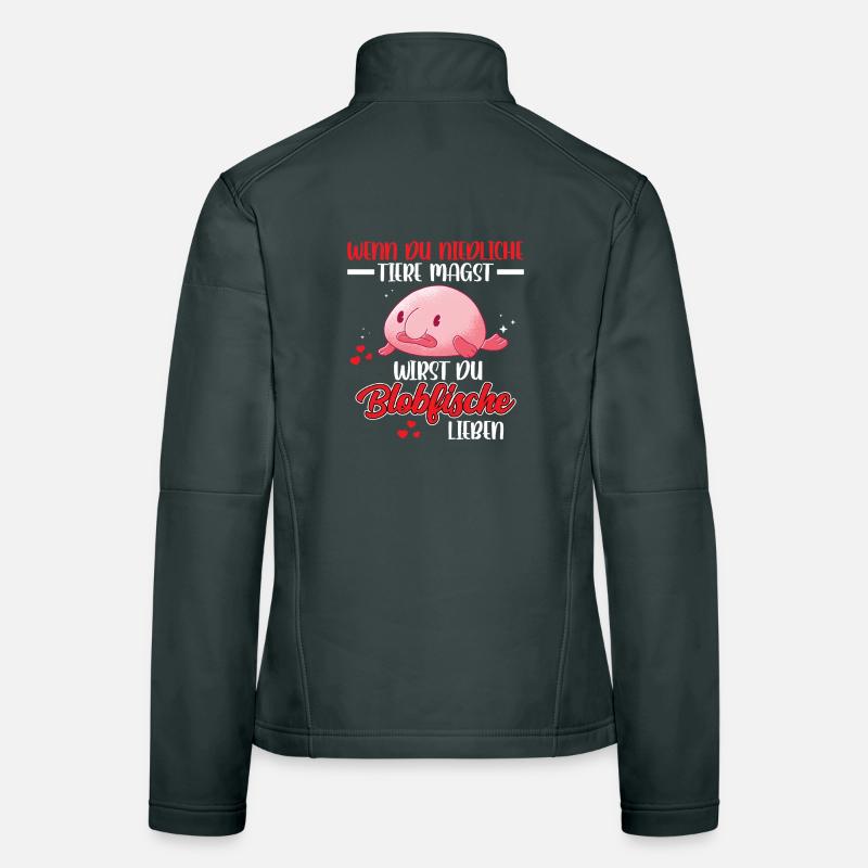 Blobfish is cute Funny Blobfish Women's Softshell Jacket
