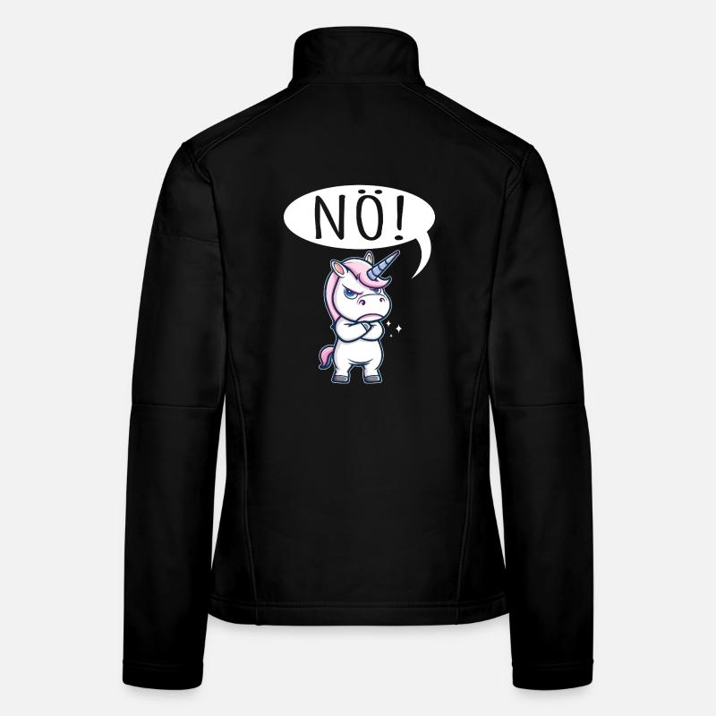Einhorn Nö Bockig Frauen Softshelljacke
