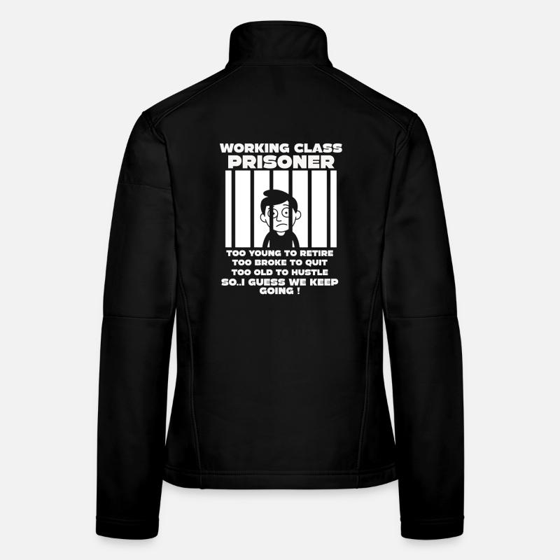 Monday Trapped Arbeit lustiges Arbeits Outfit Frauen Softshelljacke