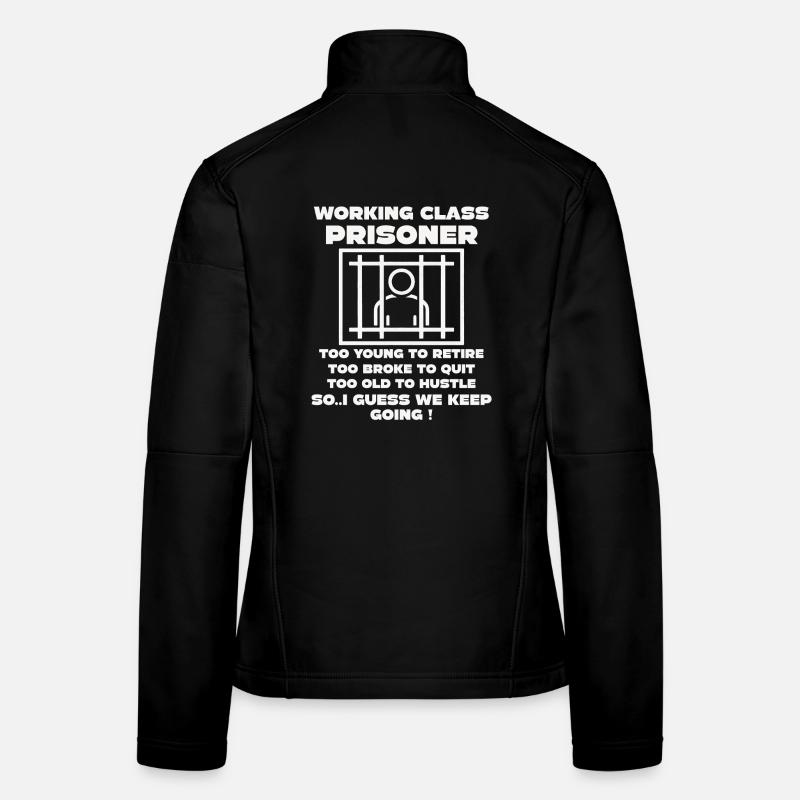 Monday Trapped Arbeit lustiges Arbeits Outfit Frauen Softshelljacke