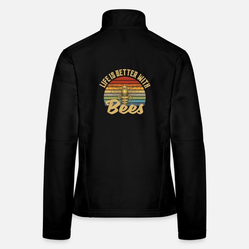 Life Is Better With Bees Frauen Softshelljacke