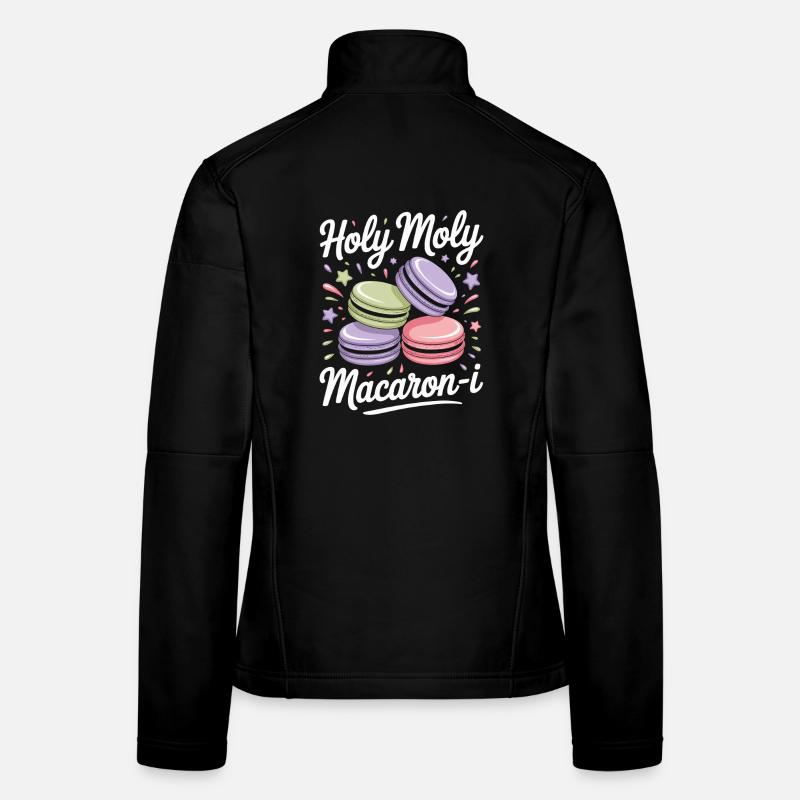 Macaron Desserts Français Veste en tissu softshell Femme