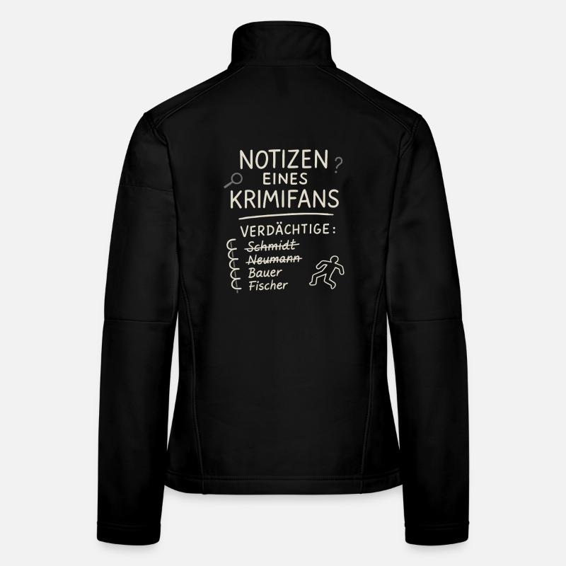 Notizen eines Krimifans – Lustiges True Crime Shir Frauen Softshelljacke