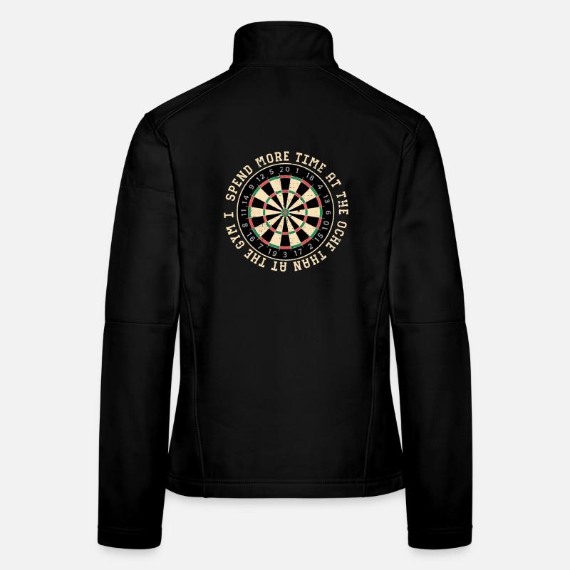 Citation de l’anneau de jeu de fléchettes Veste en tissu softshell Femme