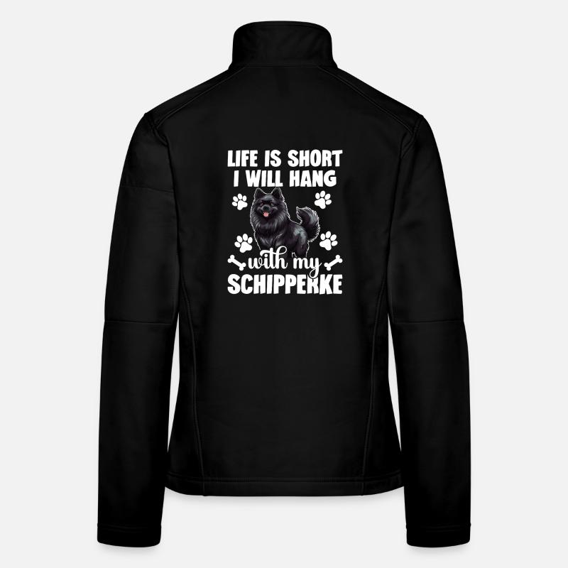 La vie est courte, je vais y aller avec mon Veste en tissu softshell Femme