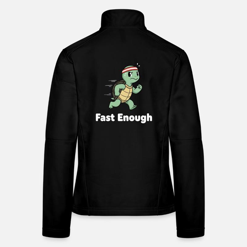 Fast turtle in sprint Women's Softshell Jacket