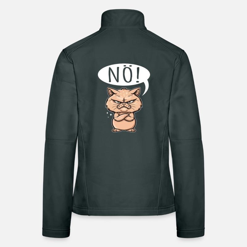 Quelque chose comme non - le chat dit non Veste en tissu softshell Femme