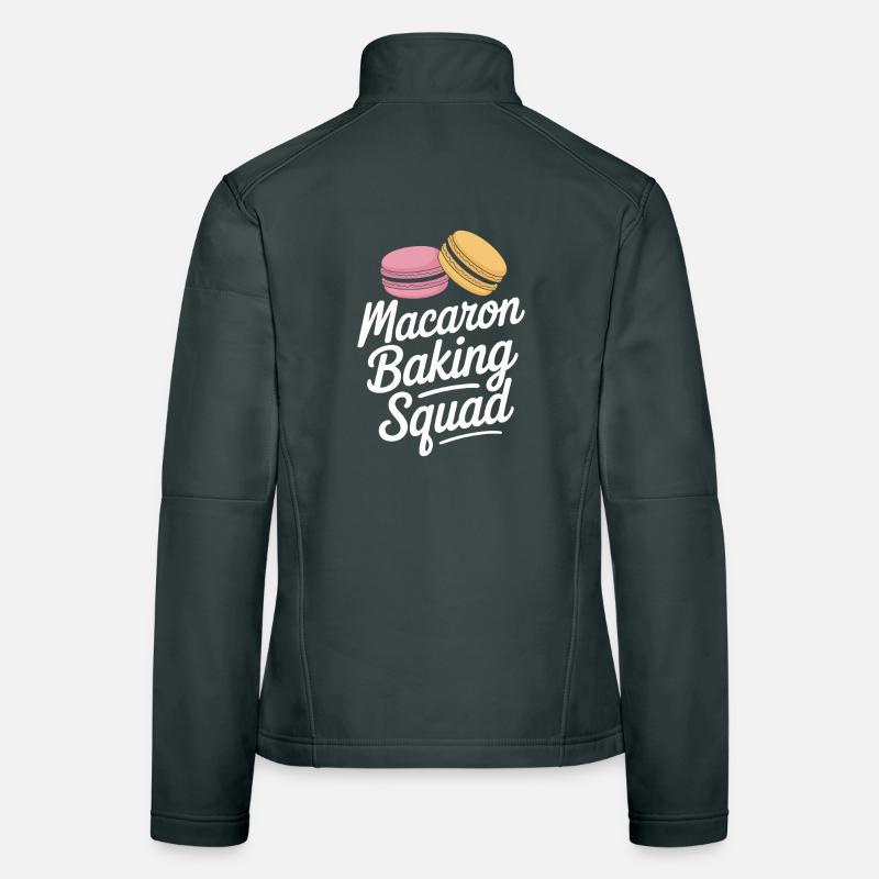 Macaron Desserts Français Veste en tissu softshell Femme