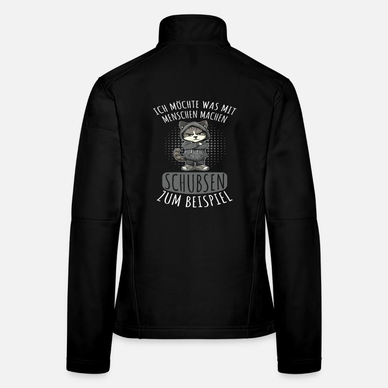 People Pushing Funny Saying Women's Softshell Jacket