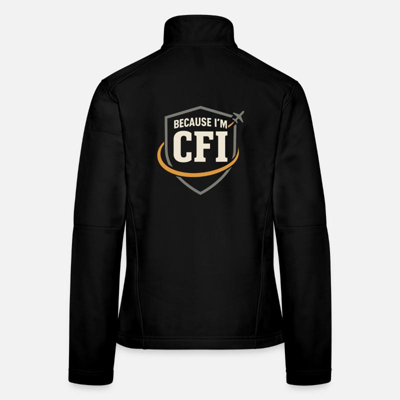Instructeur de vol Cfi Pilote Instructeur d’aviation Veste en tissu softshell Femme