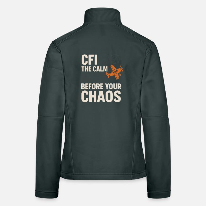 Flight Instructor Cfi Pilot Aviation Instructor Women's Softshell Jacket