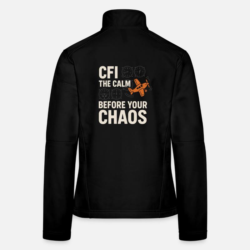 Instructeur de vol Cfi Pilote Instructeur d’aviation Veste en tissu softshell Femme