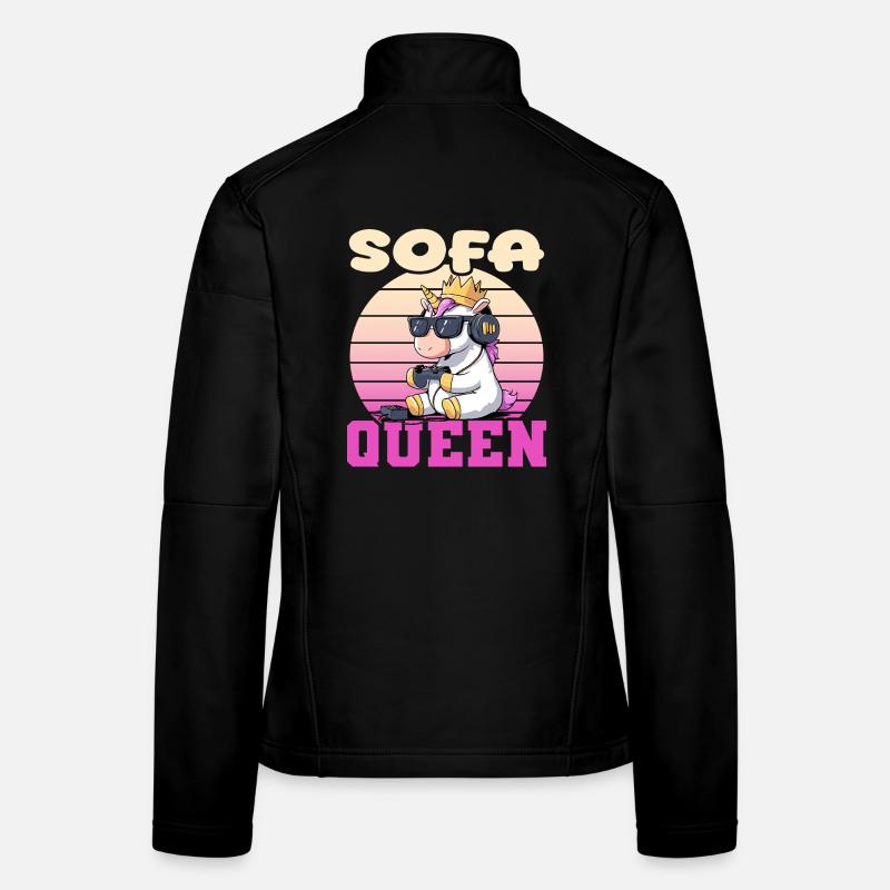 Canapé QUEEN - Licorne gaming Veste en tissu softshell Femme